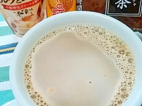 ホッと☆五味茶入り生姜プーアールミルクコーヒー♪